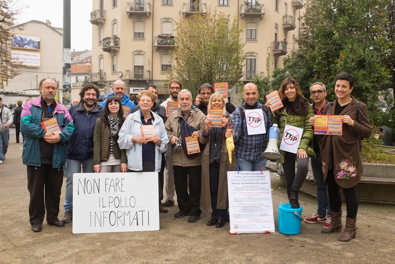 Mobilitazione europea Stop TTIP l'11 ottobre 2014 a Torino