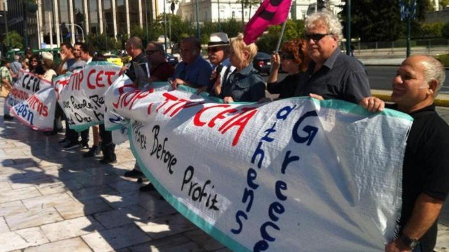 Mobilitazione europea Stop TTIP l'11 ottobre 2014 a Atene